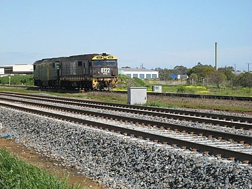 在南澳首府阿得雷德這裡所見到的柴油火車頭