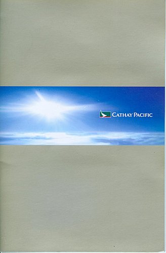 國泰航空機上所提供的信封、信紙、明信片以及撲克牌