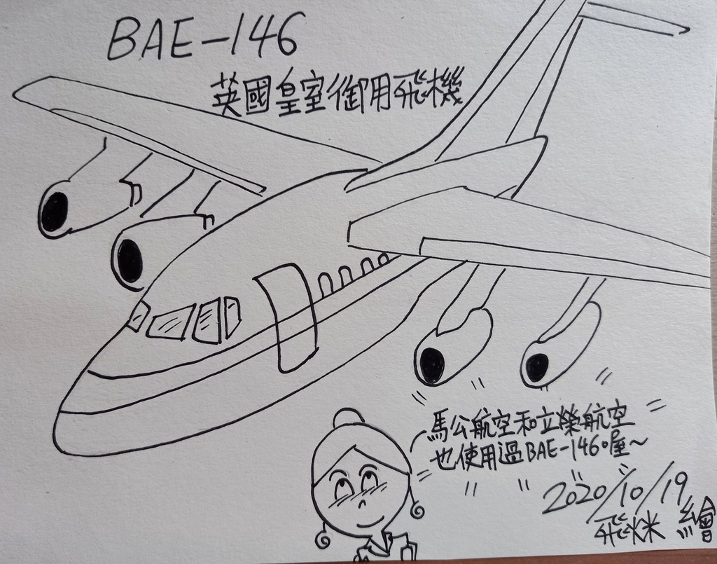 BAE146型客機.jpg - 2020繪畫創作